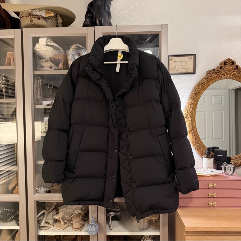 Lululemon Wunder Puff Cinchable Waist puffer Jacket Black Size 12